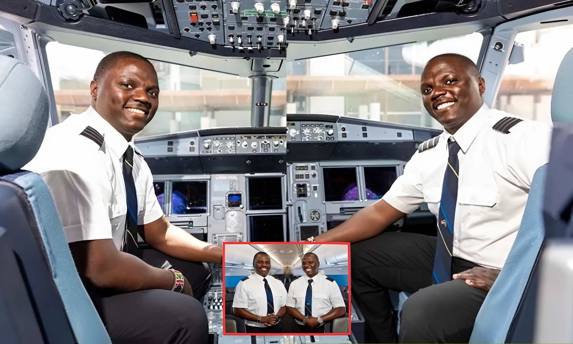 Meet Alex and Alan; Kenyan identical twins now pilots at same US airline
